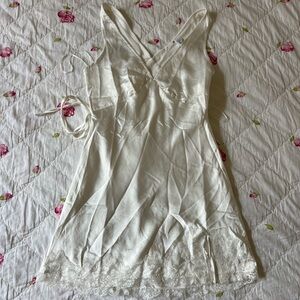 Princess Polly white lace mini dress